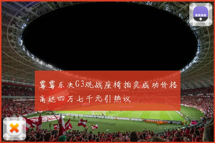 霉霉东决G3观战座椅拍卖成功价格高达四万七千元引热议